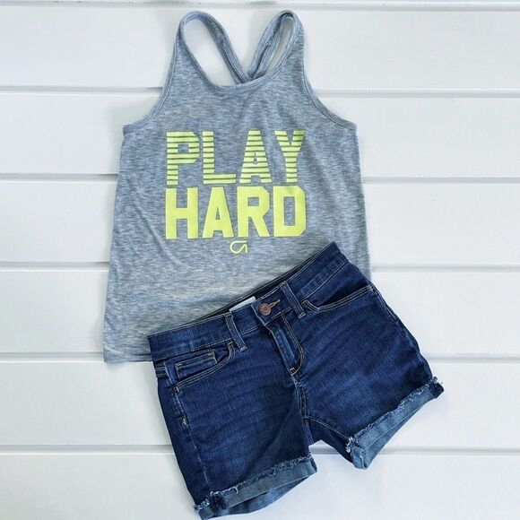 Gap & Old Navy Lot Tee Shirt, Tank Top & Shorts - Picture 4 of 16